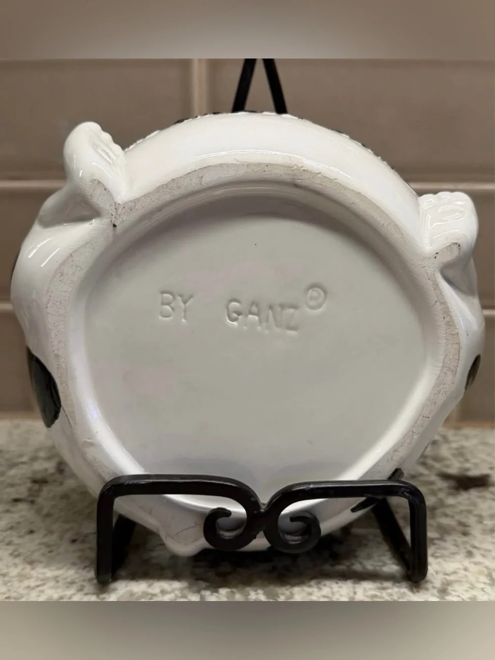 GANZ Dalmatian Puppy Cookie Jar Ceramic Dog Kitchen Decor Canister Treat Cottage